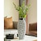 Uniquewise Flower-Inspired Ceramic Vase - Unique White 7-Inch-Dia Round Table Decor - Classic White Pottery QI004035 - alternate 7